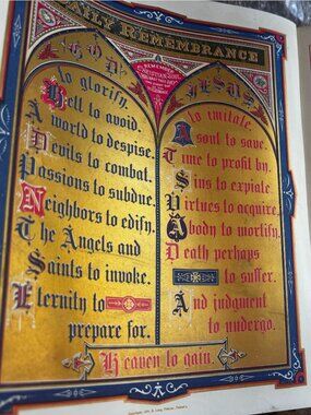 Antique 1870s Old Vintage Bible Thomas Kelly